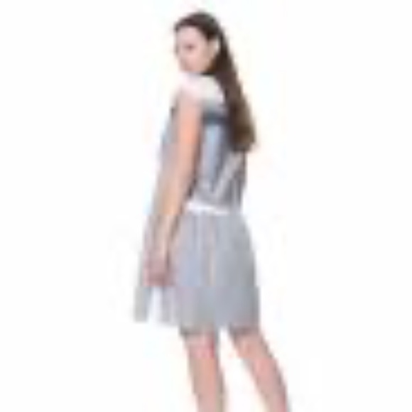 THE KIT. DECONSTRUCTED SHIRT DRESS NAVY STRIPE IN LIGHTWEIGHT COTON 3X NEW - Picture 14 of 14